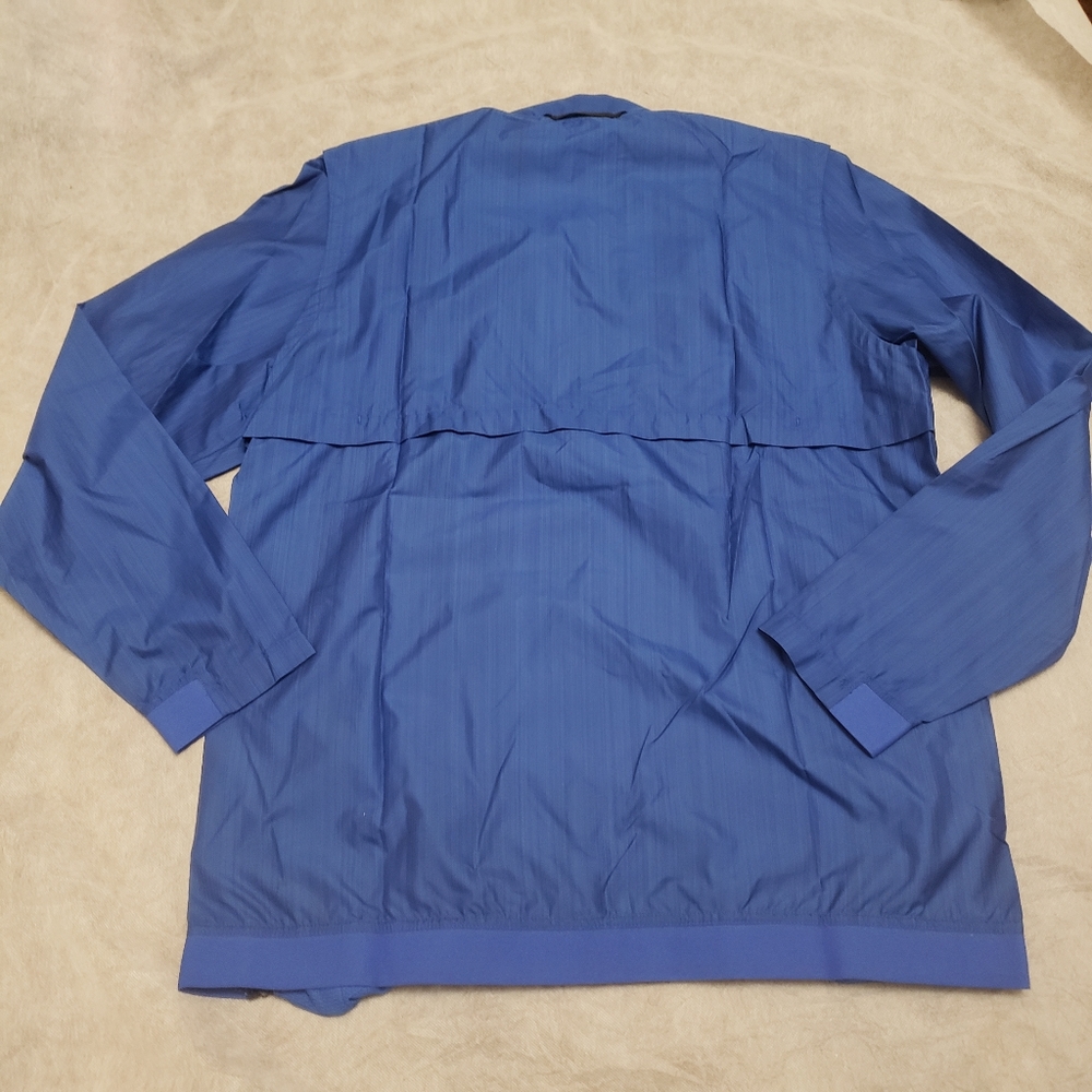 #M08 LRG Nike Dri Fit Lockdown Sideline Jacket Blue University Red Side zippers - Picture 4 of 13
